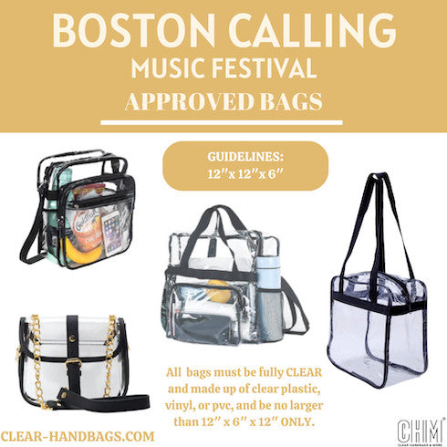 Boston Calling Bag Policy – Clear-Handbags.com