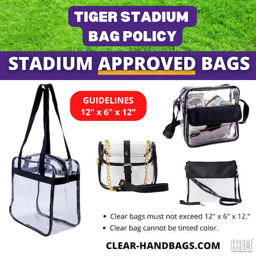 LSU Tigers Clear Stadium Crossbody Bag