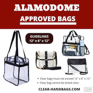 Alamodome Bag Policy Approved Bags