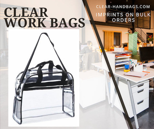 Clear Employee Bags For Work – Tagged Designer Inspired – Clear