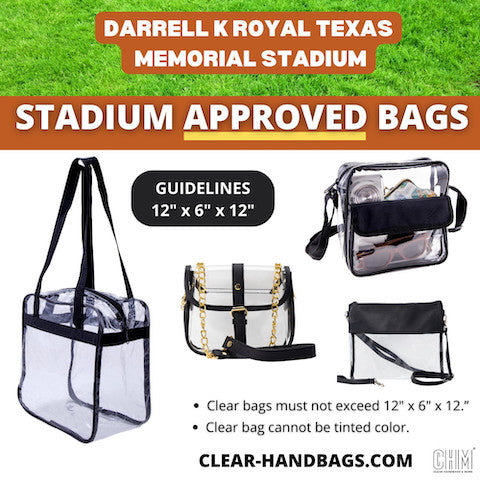 Darrell K Royal Stadium Clear Bag Policy Approved Bags