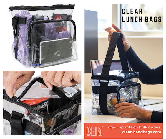 Clear Lunch Box Large (CH-1240) with Free Reusable Leak Proof Ice Bag