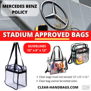 mercedes benz stadium approved clear bags
