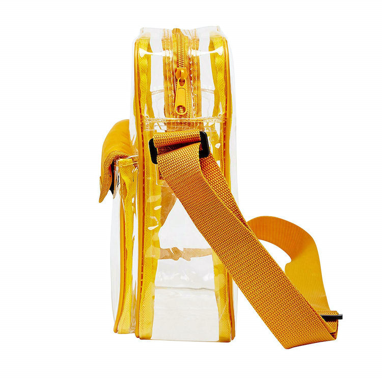 Clear yellow outlet bag