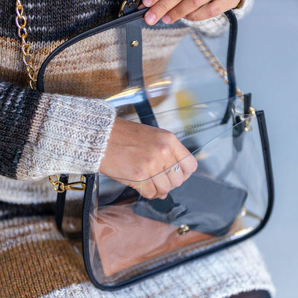 clear designer purse