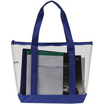 clear plastic tote bags with handles