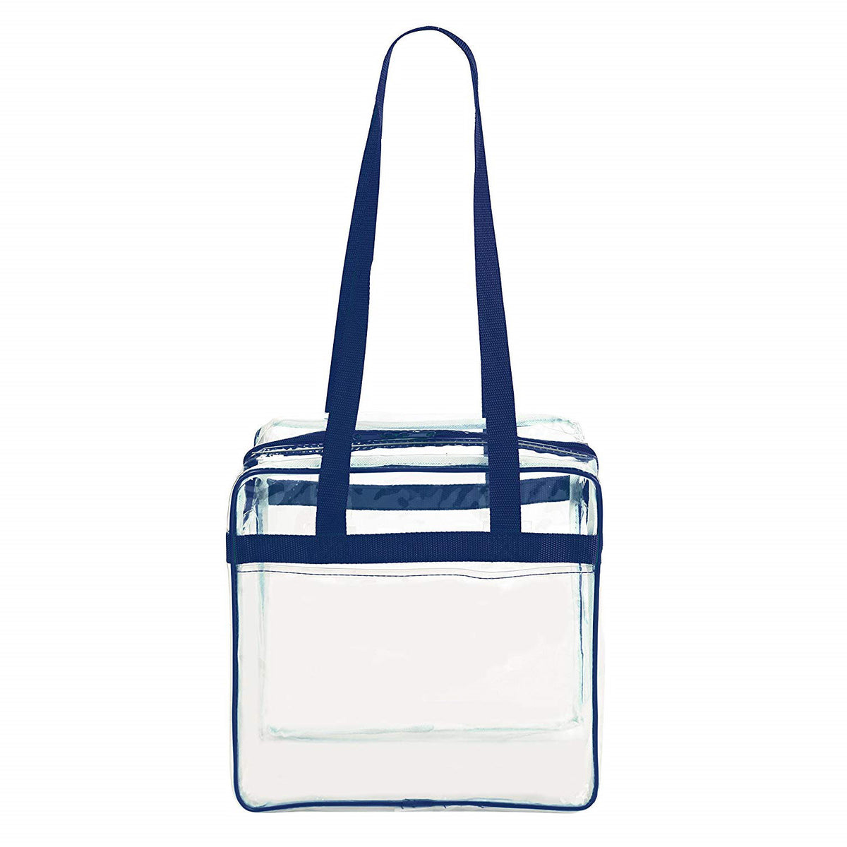 Stadium Approved Clear Tote Handbag with Handles, Large Plastic