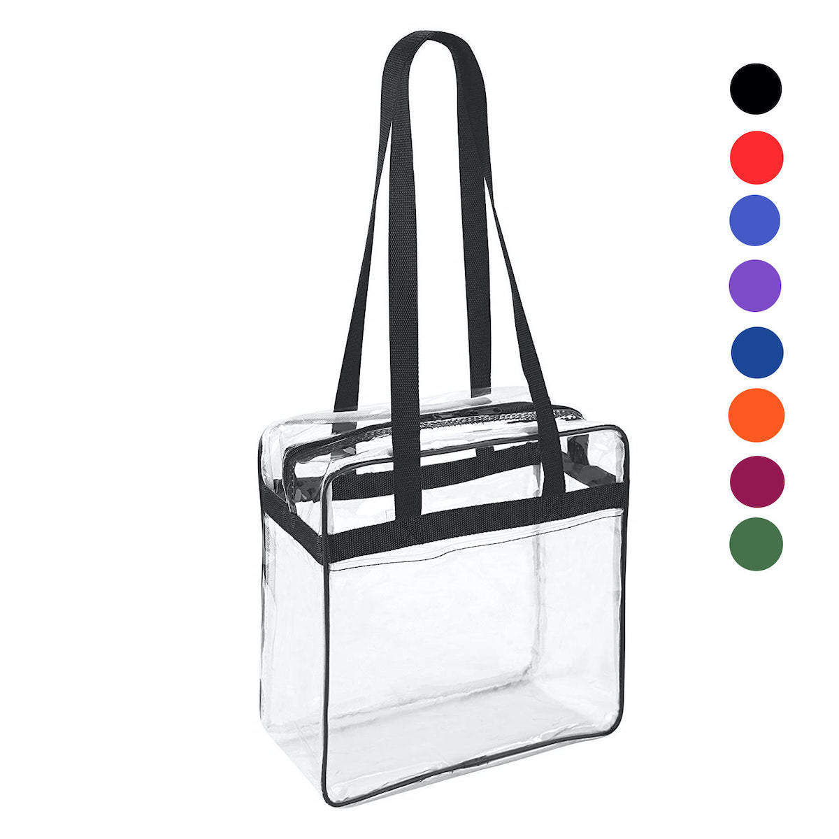Dodger Clear Bags Stadium Tote Bag With Zipper Closure 