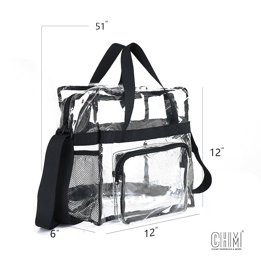Fuel Clear Tote Bag - Black - 12 in