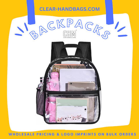 clear backpacks for school or work