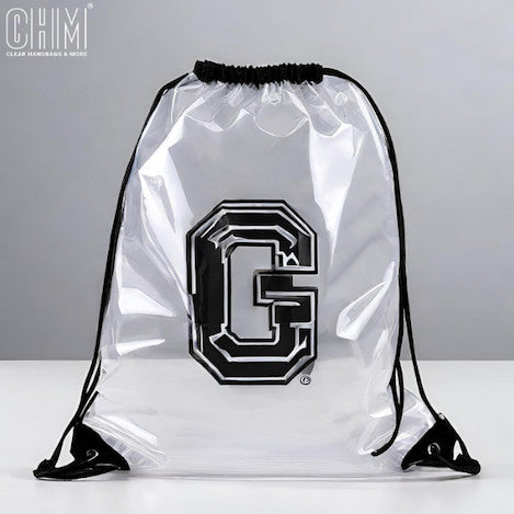 clear drawstring bags