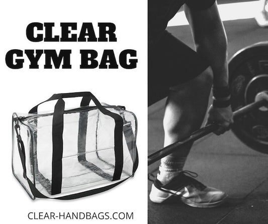 clear duffle bag