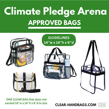 Climate Pledge Arena Bag Policy Approved Bags