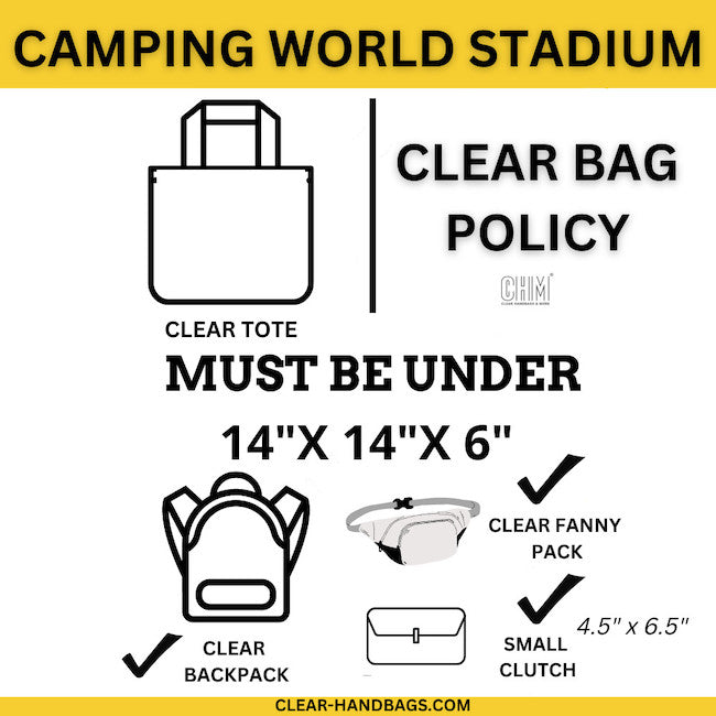 Camping World Stadium Clear Bag Policy Approved Bags