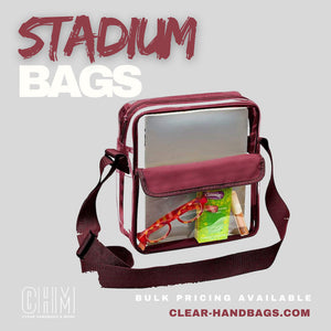 clear bag for stadiums crossbody