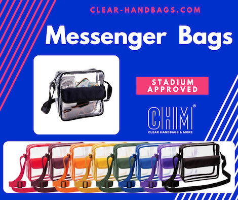 Clear Cross-Body Messenger Tablet Bags –