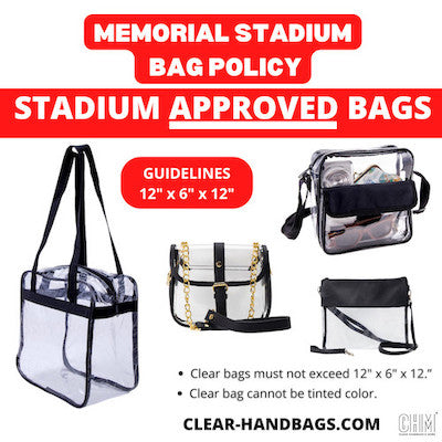 Memorial Stadium Clear Bag Policy Approved Bags