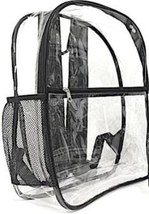 Clear Backpack See Through For School or Work (CH-Y113) – Clear