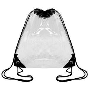 clear drawstring bag