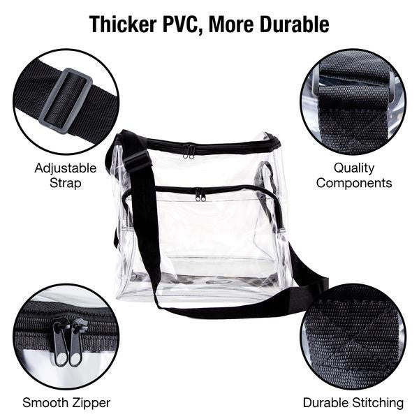 Buy Wholesale China Stadium Approved Clear Lunch Bag Multi-purpose Portable Lunch  Bag Clear Lunch Tote Box For Men Adults Women & Clear Lunch Box at USD 2.9