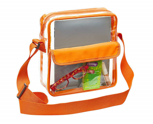 clear bags for football games orange
