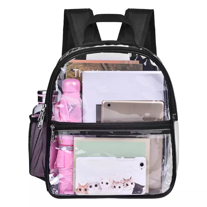 Clear plastic school book bags best sale