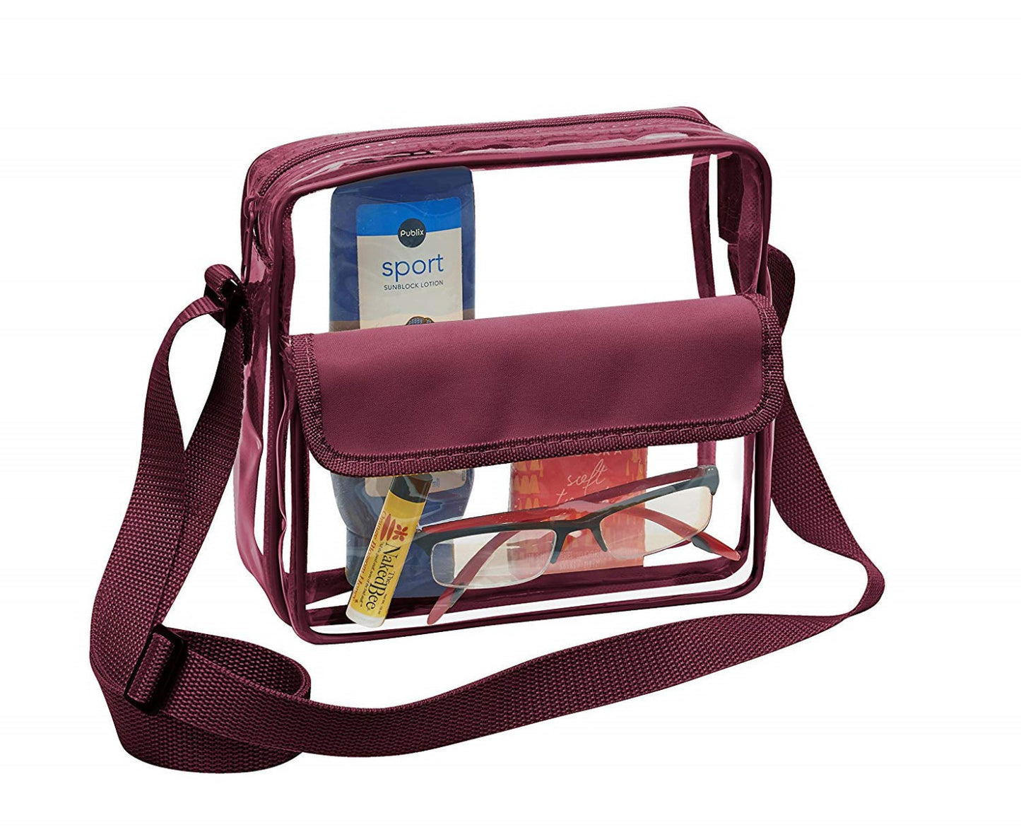 clear crossbody bag for football games