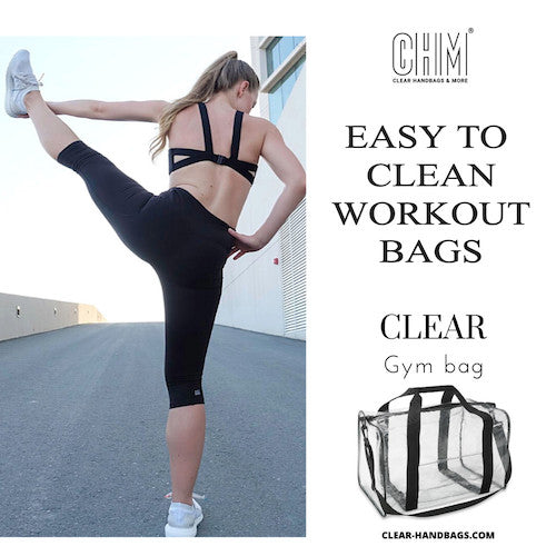 Clear Gym Bag for Men, Crossbody Sling Clear Small Duffle Bag for Traveling  Weekender, Clear Bag for Workout, Safety Check