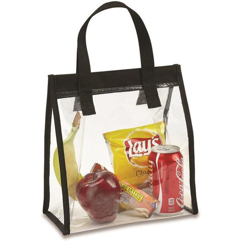 NFL AAF Stadium Approved Clear Tote PGA Compliant See Through Tote Transparent  Bag 