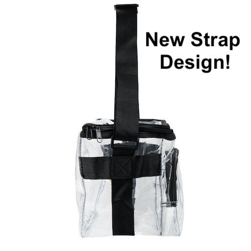 Large Clear Lunch Bag Lunch Box with Adjustable Strap and Front Storage