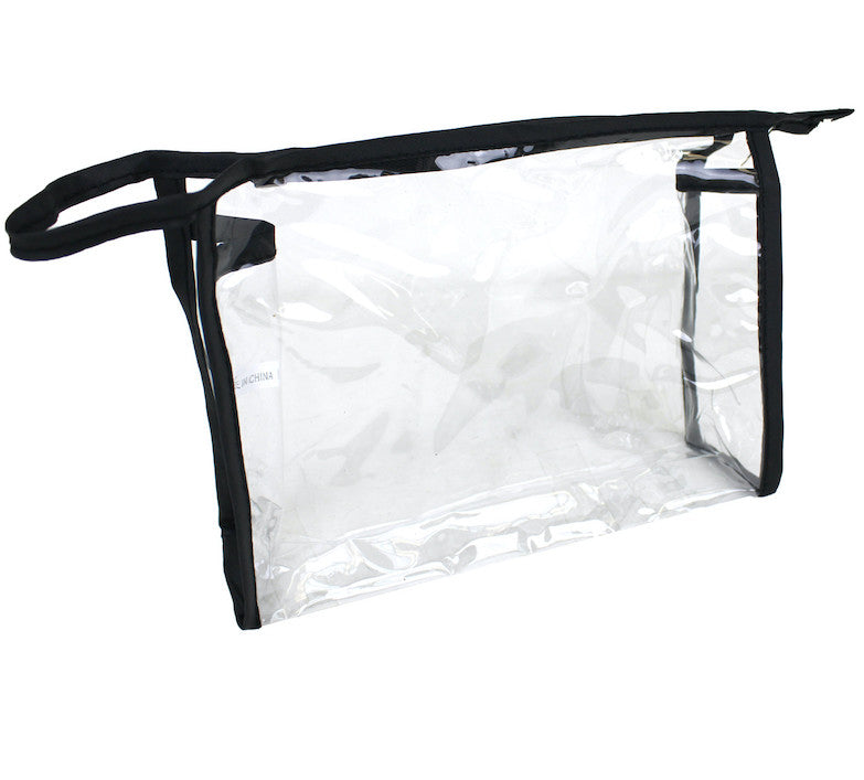 Clear Makeup Bags with Zipper Clear Toiletry Bags TSA Approved – Clear- Handbags.com