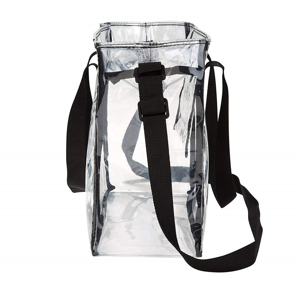 Clear Bag Stadium Approved for Women and Men See Through Transparent Clear  Tote Bag 12x12x6 For Work Concerts or Sporting Events (CH-Y058)