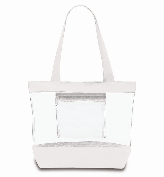 Large Capacity Multi-pocket Tote Bag - White — Stationery Pal