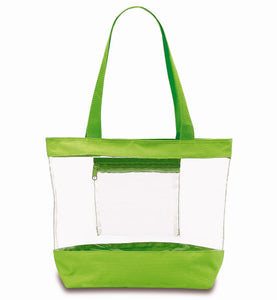 clear tote bags wholesale green