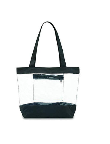 clear tote with pocket