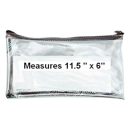 Large Clear Zipper Wallet –