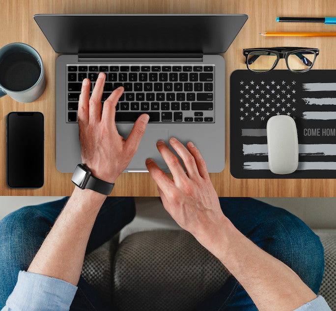 correctional officer flag mouse pad