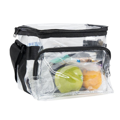 clear plastic lunch bag with handle