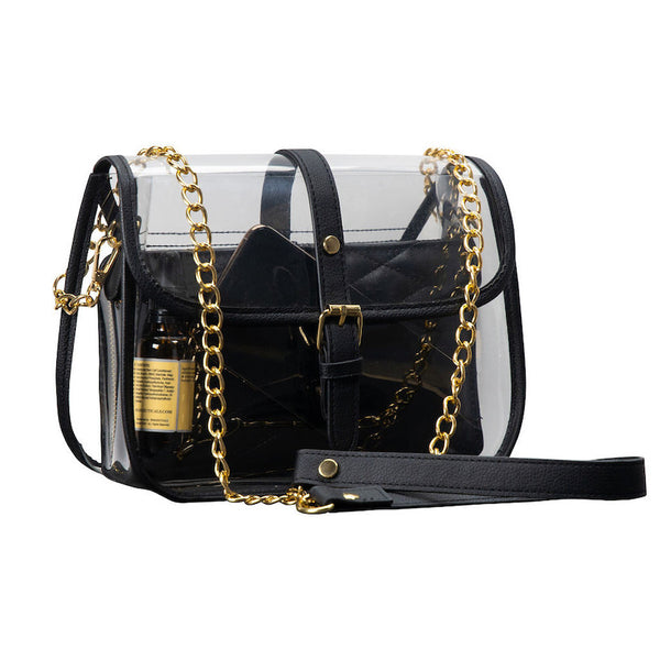 transparent designer purse
