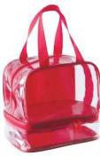 Large Clear Lunch Bag - Pink